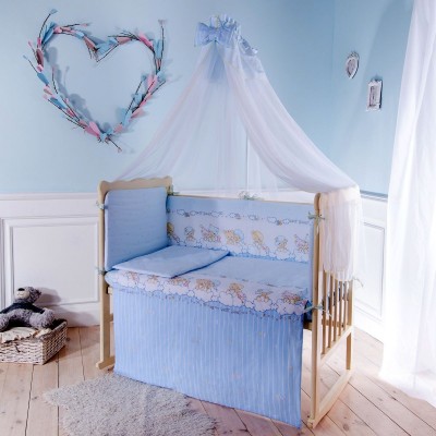 Комплект в кроватку Баю-Бай Мечта голубой 7 предметов