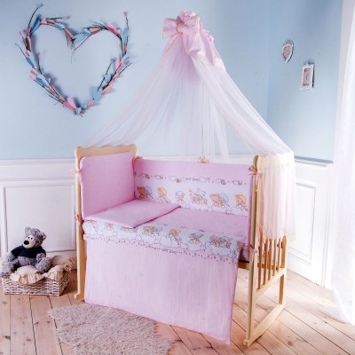 Комплект в кроватку Баю-Бай Мечта розовый 7 предметов