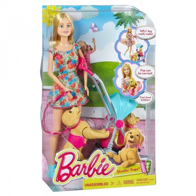 Игровой набор Барби "Прогулка со щенками" CNB21