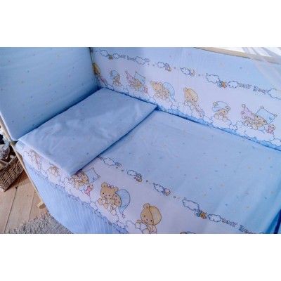 Комплект в кроватку Баю-Бай Мечта голубой 7 предметов