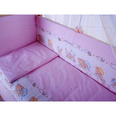 Комплект в кроватку Баю-Бай Мечта розовый 7 предметов